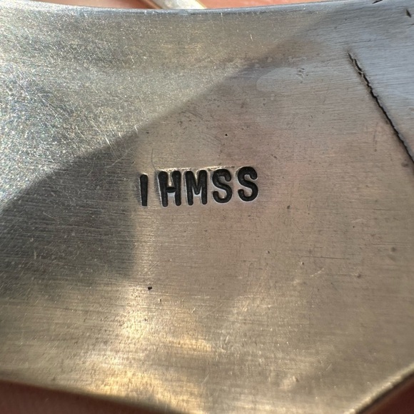 Leo James Vintage Native American Navajo Gold Kokopelli Sterling Silver Bracelet - Picture 13 of 15